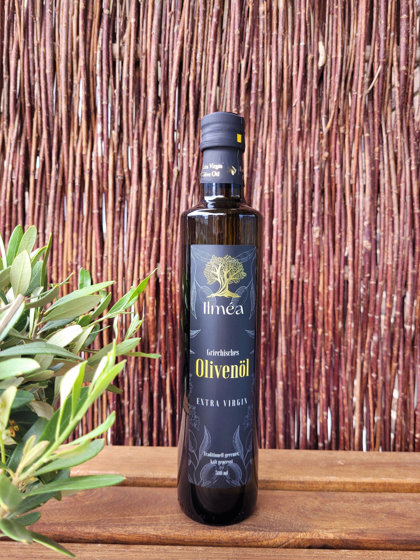 Ilmea Olivenöl Flasche 500ml mit extra nativem Olivenöl