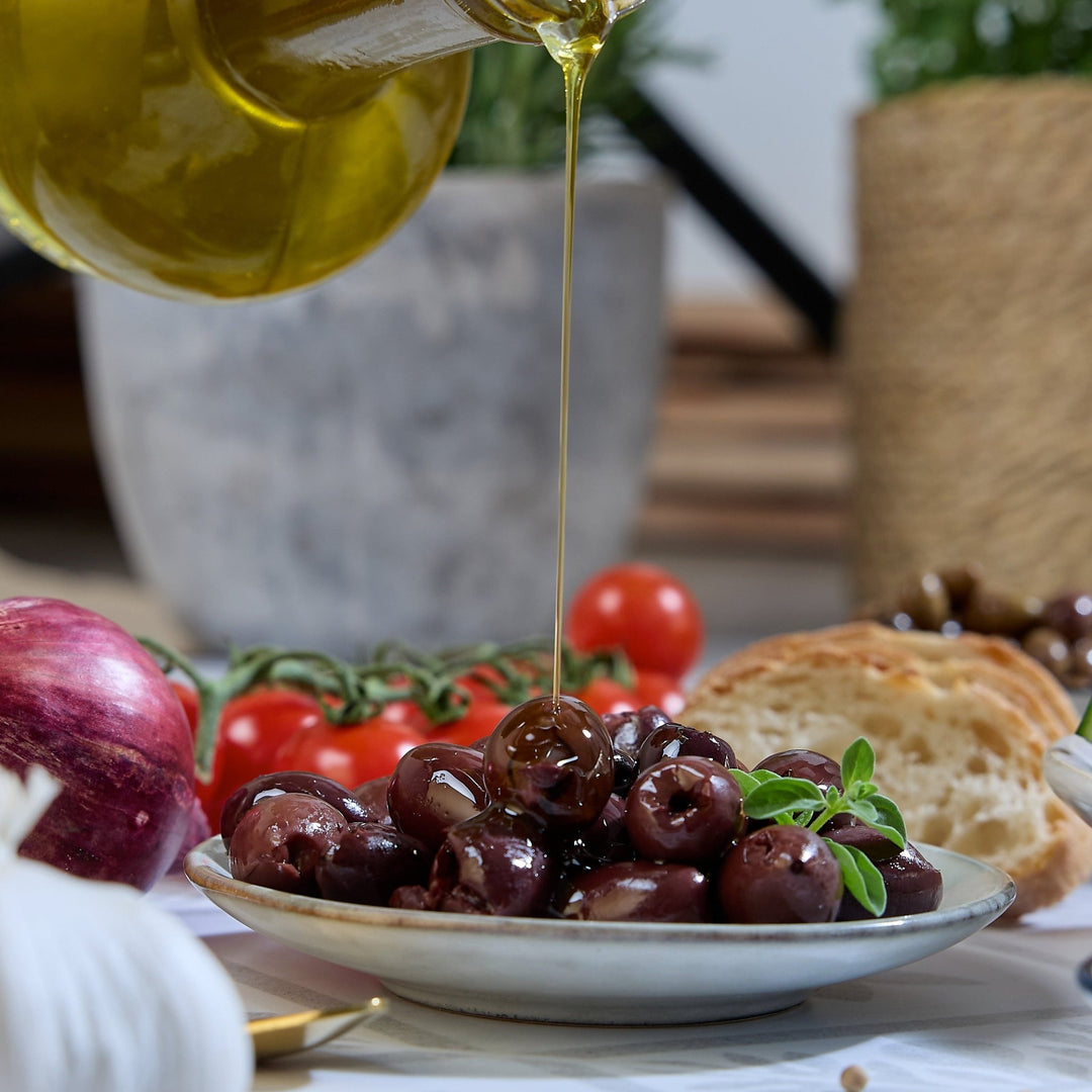 Kalamata Oliven entsteint 200g – Ilmea Olivenöl