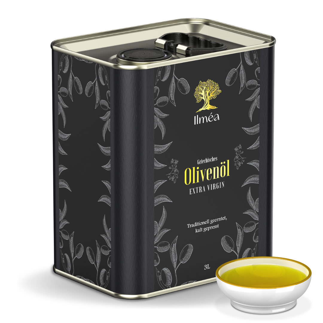 Olivenöl-3-Liter-Kanister-Extra Nativ-griechisches-Olivenöl-kalt-gepresst-von-ilmea-schweiz-kaufen-frisch-fruchtig