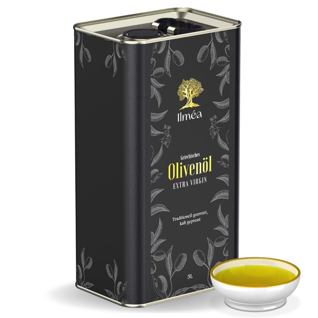 Olivenöl-5-Liter-Kanister-Extra Nativ-griechisches-Olivenöl-kalt-gepresst-von-ilmea-schweiz-kaufen-frisch-fruchtig