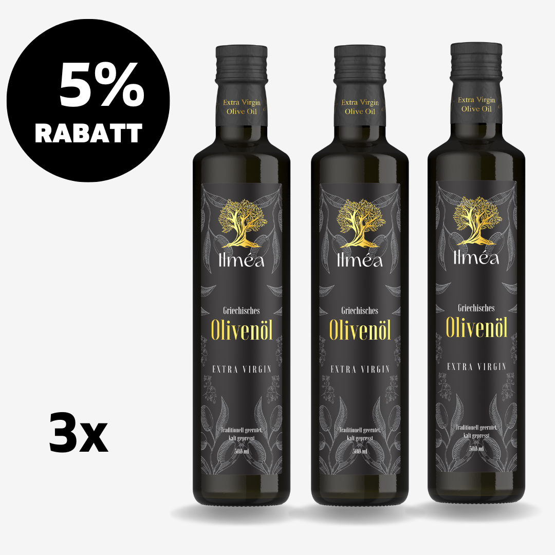 Olivenoel_Flasche_3x_500ml_Rabatt_Ilmea Olivenoel
