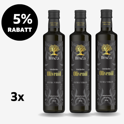 Olivenoel_Flasche_3x_500ml_Rabatt_Ilmea Olivenoel